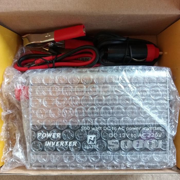 POWER INVERTER DC TO AC 500 WATT - 12VDC KE 220VAC