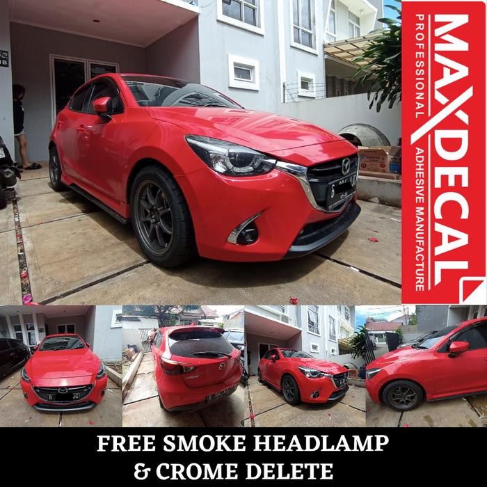 PROMO Wrapping Sticker Mobil Full Body Mazda Merah Glossy Maxdecal