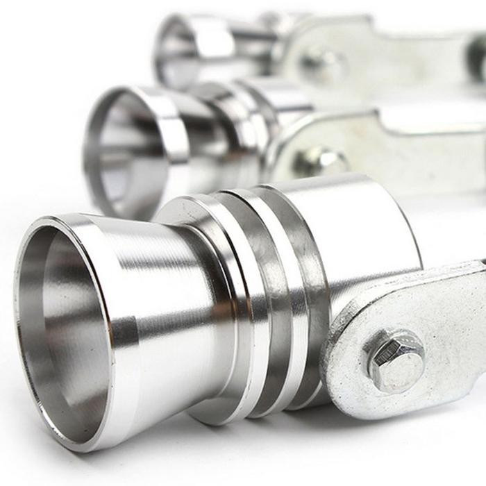 Knalpot Mobil Turbo / Tambahan Suara Turbo / Suara Mobil Balap Silver