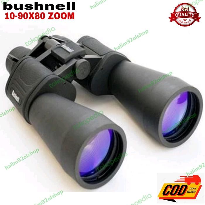 Bagus Teropong Bushnell Jumbo Eagle Jarak Jauh 10-90X80 Zoom Terlariss 