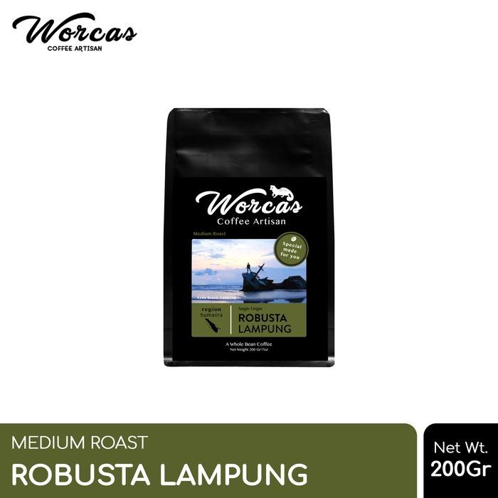 

WORCAS Kopi Robusta Lampung 200gr - Medium Roast