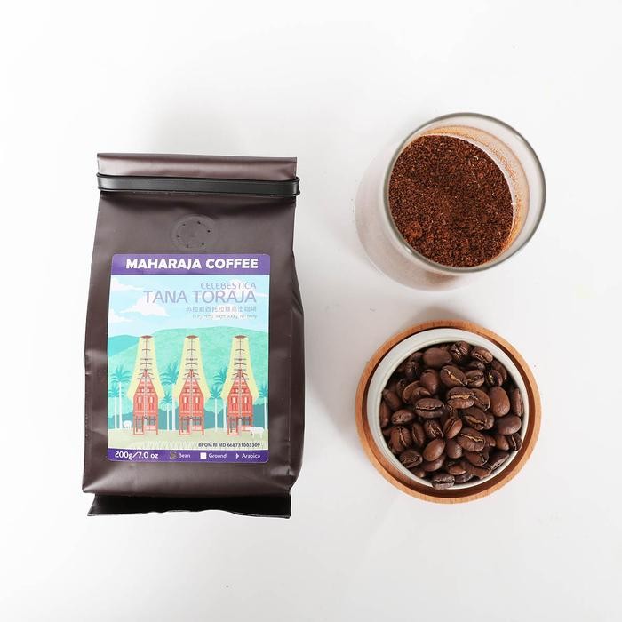 

Kopi Arabika Celebestica Tana Toraja 1 kg Econo Pack Maharaja Coffee
