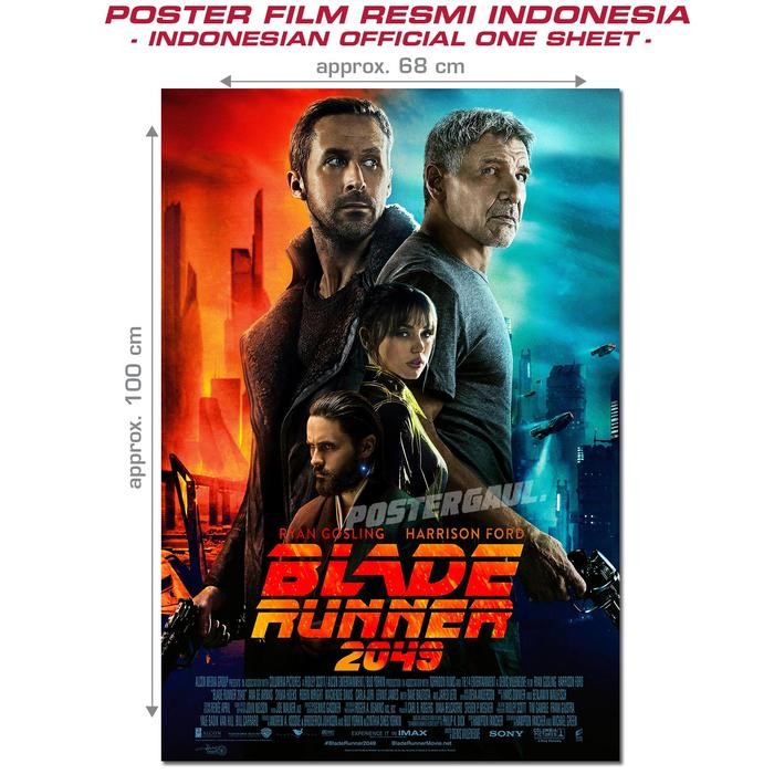 

POSTER FILM BLADE RUNNER 2049 - ORIGINAL INDONESIAN ONE SHEET 69 X 100 KODE 585