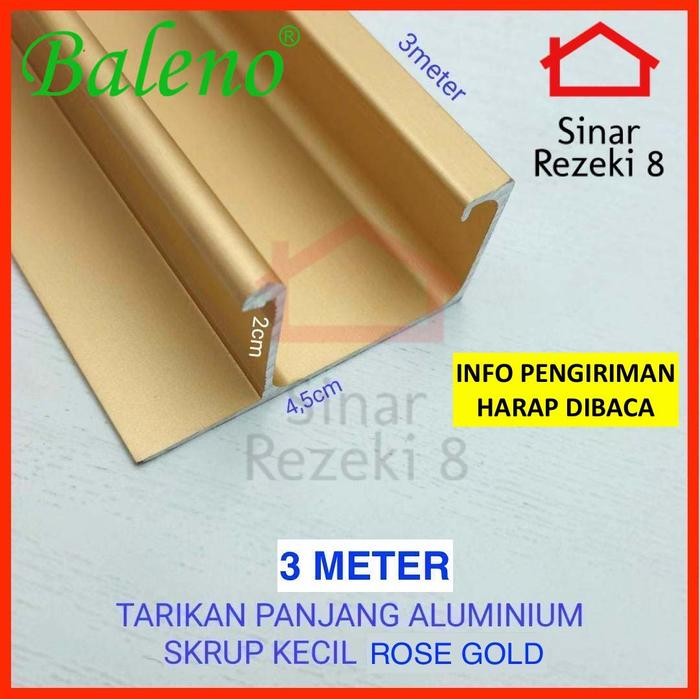 Profil Handle Tarikan Gold Frame Aluminium Gp 30 Kitchen Lis Edging