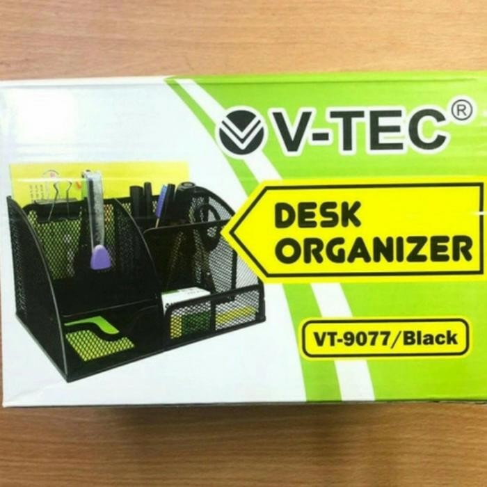 

Desk Set/ Desk Organizer/ Tempat Pensil Vtec 9077 Besi