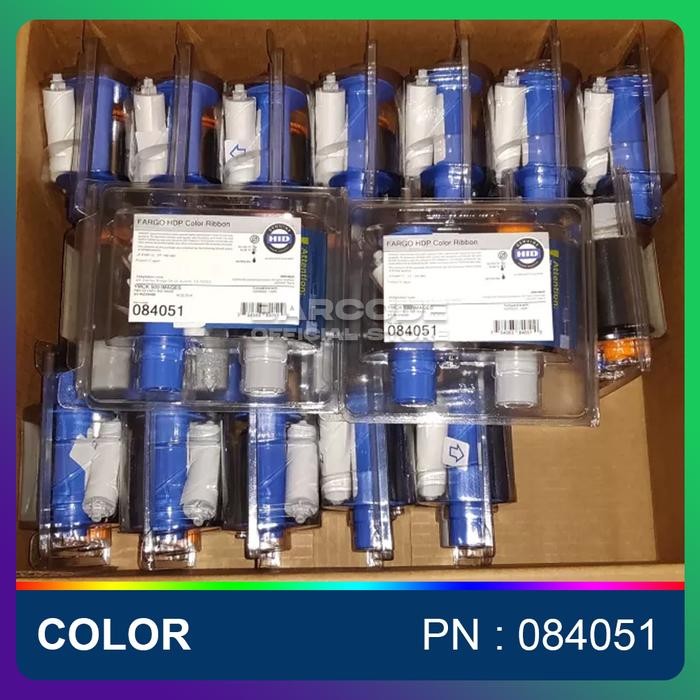 Ribbon Color Fargo HDP5000 HDP Color Ribbon HDP 5000 PN : 084051 Ymck