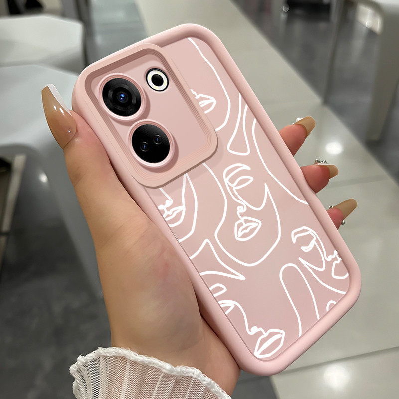 Casing Hp untuk Tecno Camon 20 Camon 20 Pro  Case Casing HP Softcase ponsel silikon tahan Kasing Sen