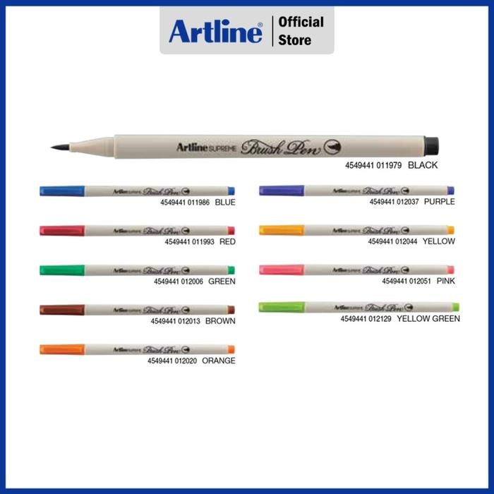 

Spidol Artline Supreme Brush Pen Set Water Brush Epfs-F/Bp10Wb1