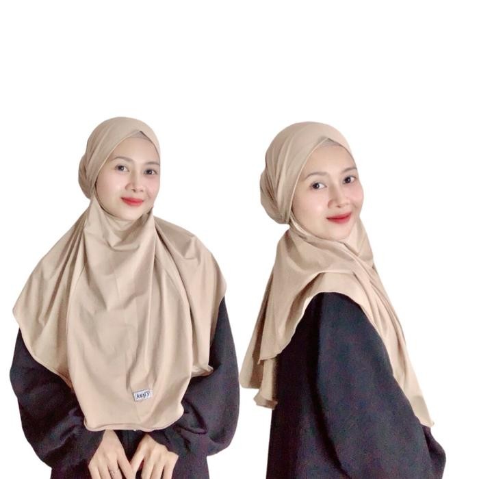 BERGO FRENCH 3IN1 MALAY TALI UKURAN L CADAR JERSEY PREMIUM / HIJAB INSTAN DAILY MALAYSIA LESTI HIJAB