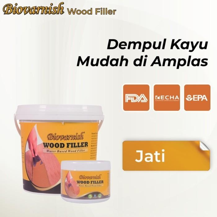 Expert Dempul Pintu Kayu Campuran Air Biovarnish Wood Filler Water Based