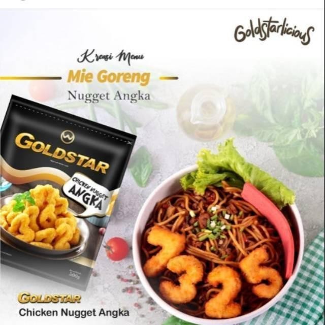 

(Expert) GOLDSTAR Chicken Nugget Angka 500gr