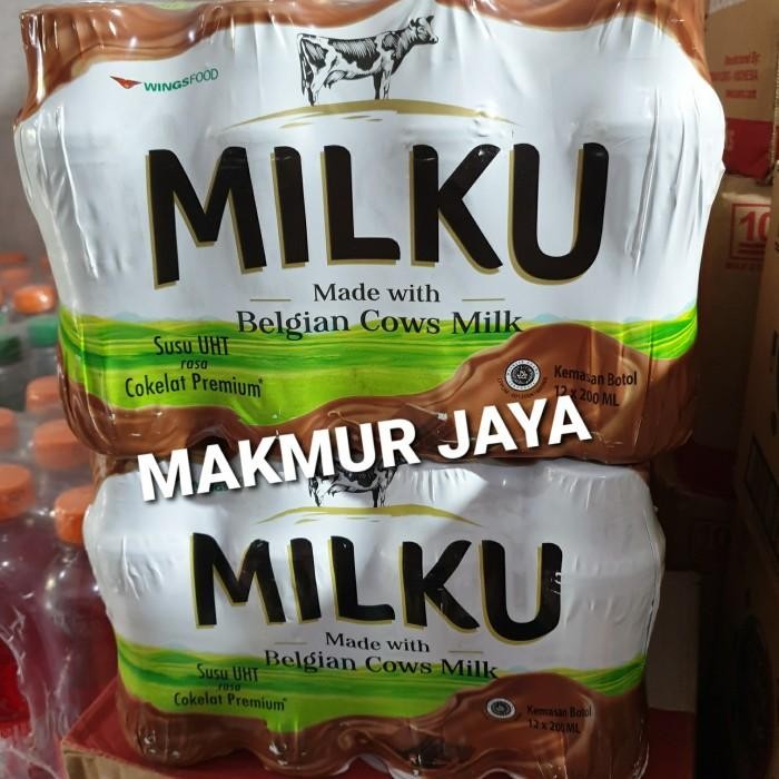 

(Expert) MILKU SUSU UHT PREMIUM BELGIAN COKELAT 200ml 1 Pack isi 12 Botol