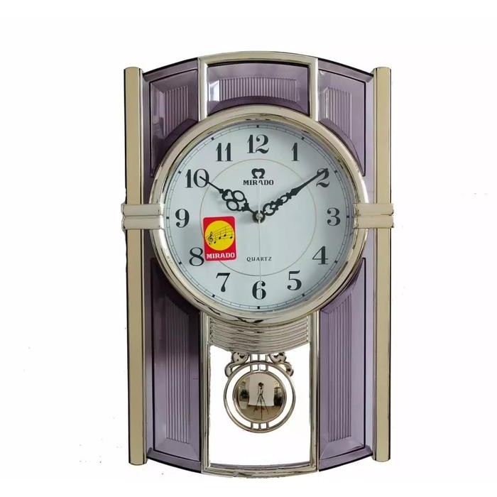 Jam Dinding Mirado Bunyi Setiap Jam Lonceng Bandul WH936 Klasik
