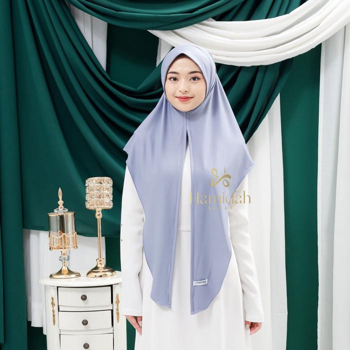Hamidah- Hijab Segitiga Instan Soft Pad Antem Bahan Jersey Adem
