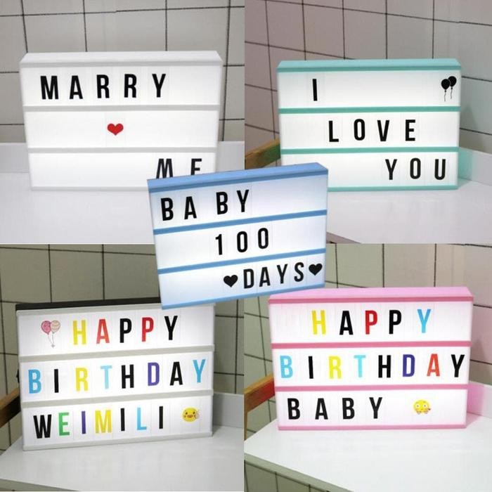 Neon Box Neon Lampu Kotak Huruf Terlaris