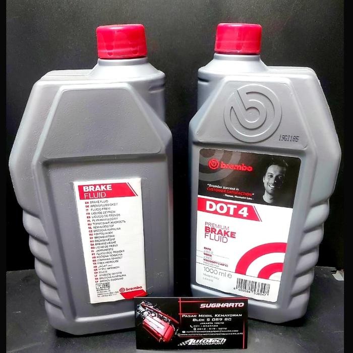 MINYAK OLI REM DOT 4 BRAKE FLUID DOT 4 BREMBO 1 LITER