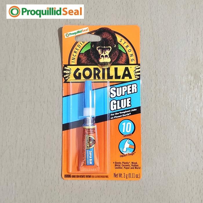 

Stok Baru LEM GORILLA SUPER GLUE KULIT KARET PLASTIK BESI KAYU KERAMIK KUAT 3 G