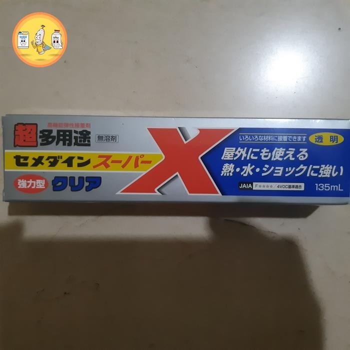 

Stok Baru Lem Cemedine Jepang Super X 135mL serbaguna asli original Japan Glue