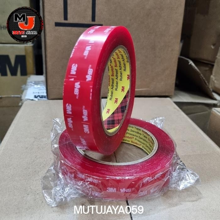 

Stok Baru Double Tape 3 M Clear VHB 4910 Double Tape Bening 4,5m