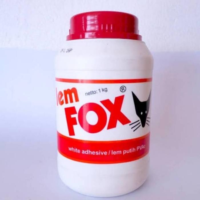 

Stok Baru Lem Fox Botol Lem Putih PVAC Lem Kayu Botol 1000 gram 1 Kg
