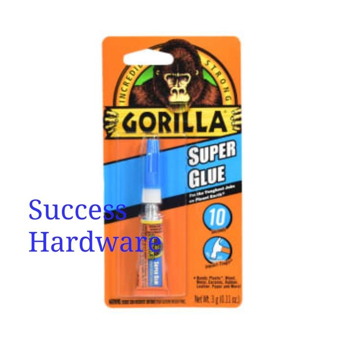 

Stok Baru GORILLA LEM SUPER 3 GRM SUPER GLUE GORILLA IMPACT TOUGH 3G