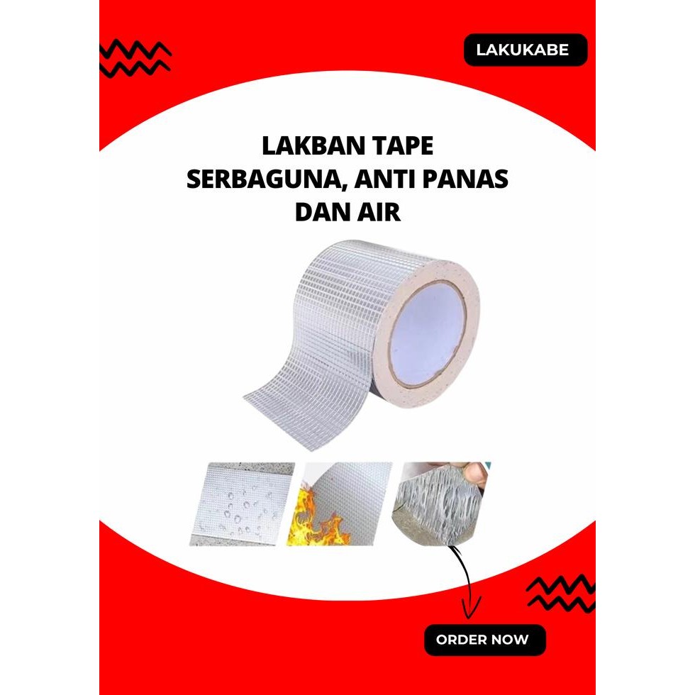 

Stok Baru Lakban Anti Bocor Lem Anti Air Aluminium Foil Waterproof Tape Tambal