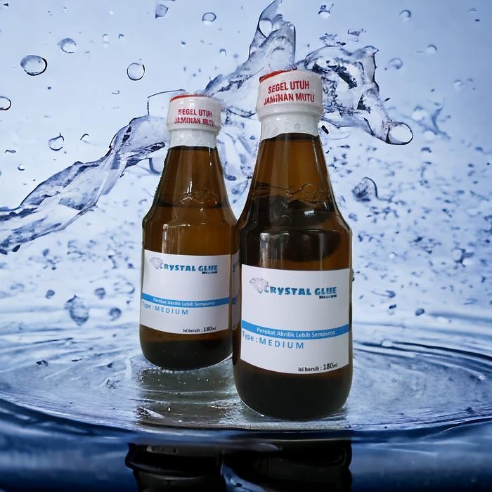 

Stok Baru lem akrilik crystal glue type medium