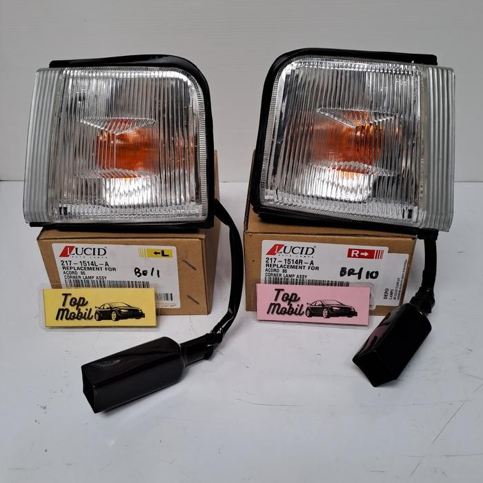Lampu sen depan Accord Prestige 1986 217-1514- A merk Lucid