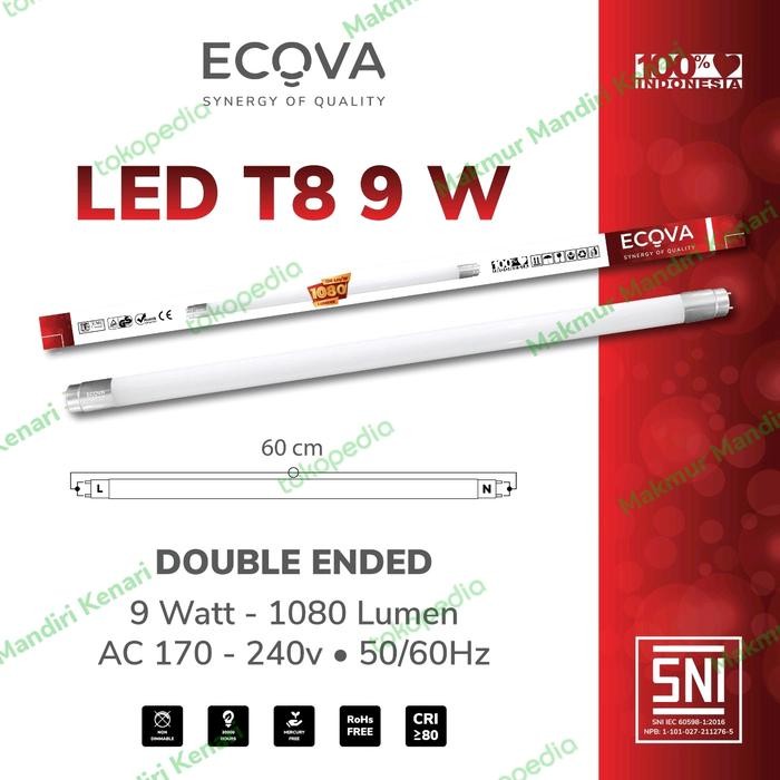 KAP LAMPU TL LED T8 120CM / 60CM HOUSING TUBE RUMAH TL LED 120CM