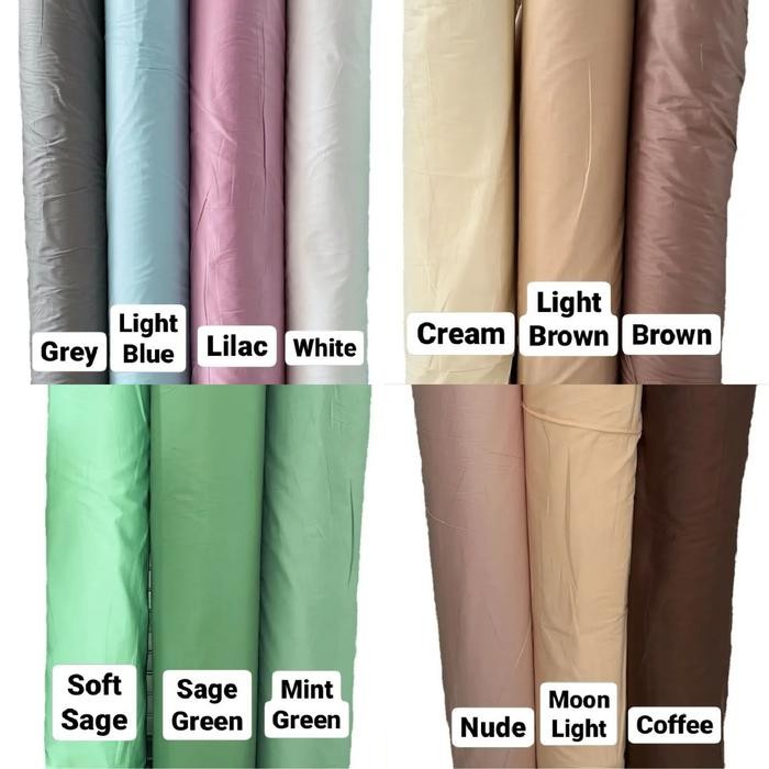 Sprei Katun Jepang Polos Uk. 160x200 sd 200x200cm