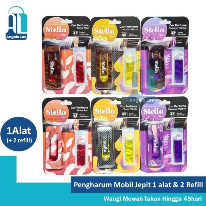 [Expert] Stella Car Perfume Air Freshener Pengharum Mobil Jepit alat dan refill