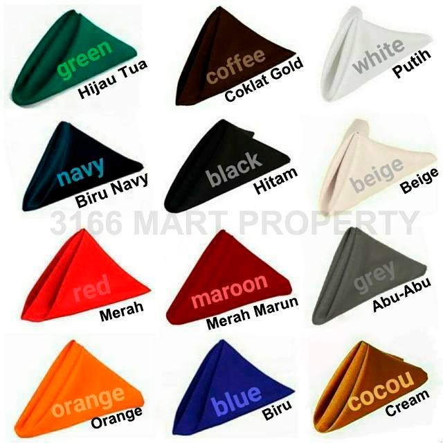 (Expert) Promo Napkin Hotel Folding Napkin Dinner Napkin Cotton Napkin Serbet