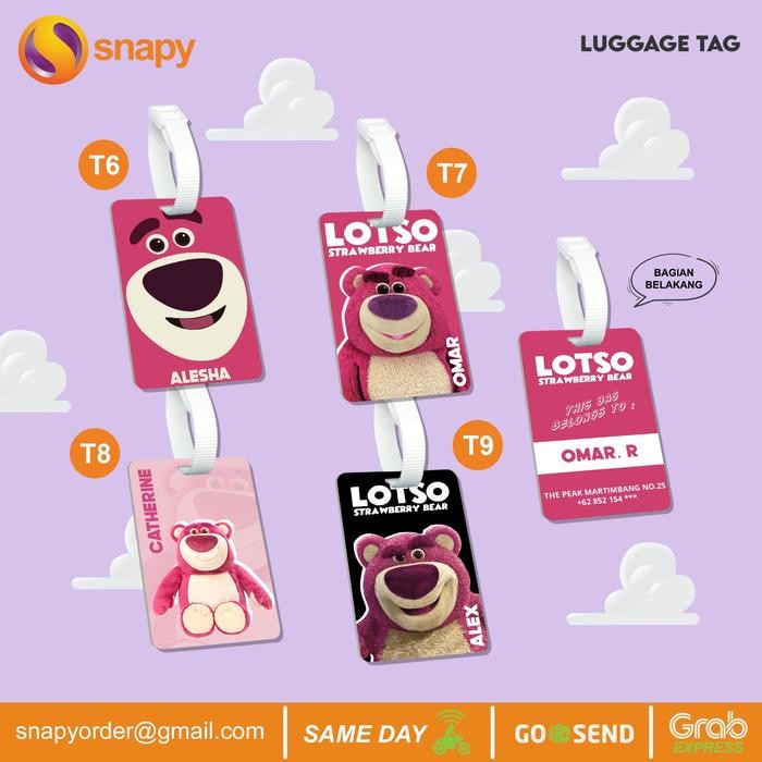 (Expert) Luggage Tag Name Tag Tas Label Koper Nama ID Card Tas Custom acrylic