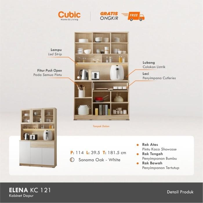 (Expert) Cubic Lemari Dapur Minimalis / Kitchen Cabinet / ELENA KC 121