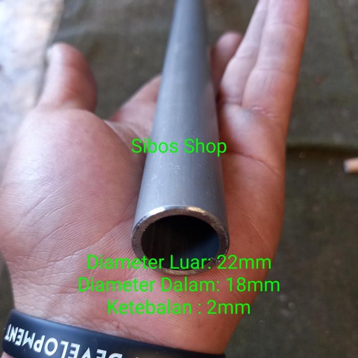 Pipa Besi Seamless Od 22mm Id 18mm Tebal 2mm