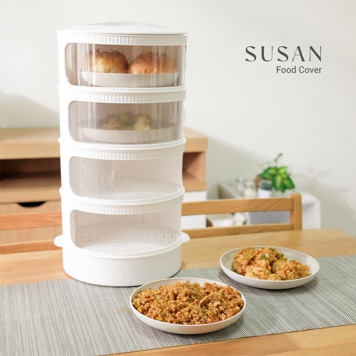 Tudung Saji Susun Viral 4 Tingkat Rak Makanan Tebal Model Slide