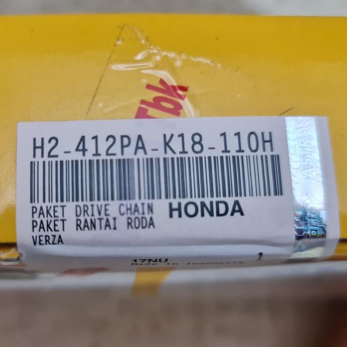 Gear Ger Gir Set K18 Honda VERZA Aspira Original Murah