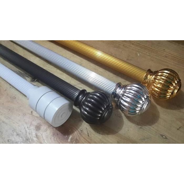 Paket Batang Rel Pipa Gorden 2 meter/Tiang Besi Hordeng/Rolet Tirai