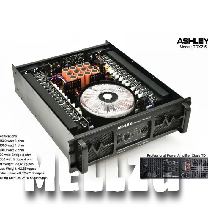 Power Ashley Tdx 2.5 Amplifier Ashley Class Td - Tdx2.5