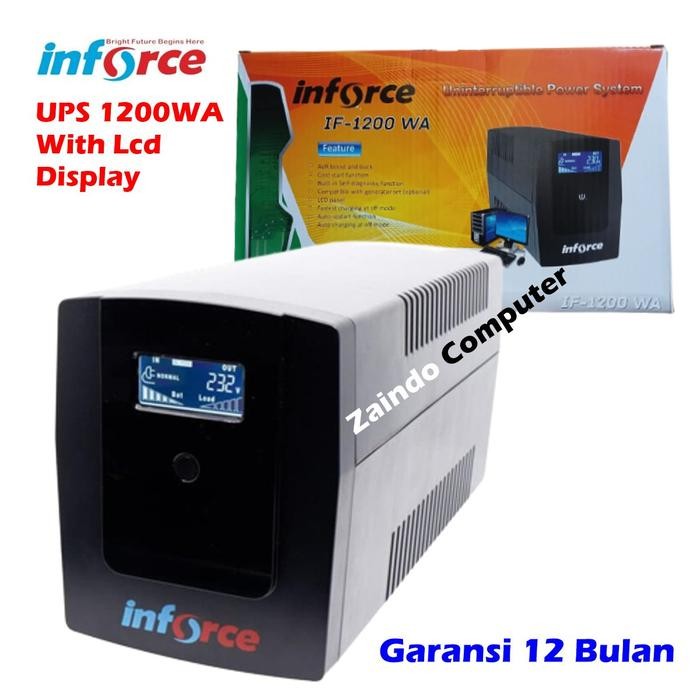 Inforce 1200VA / 1200VA Dilengkapi AVR & LCD Display IF 1200VA