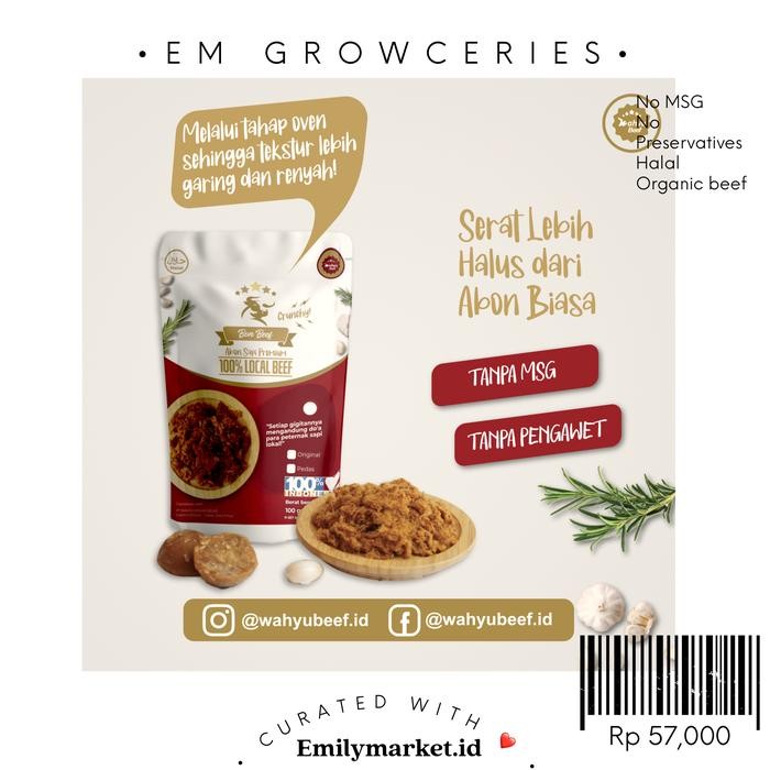 

BARANG TERLARIS Abon Ayam Abon Sapi Organik by Wahyubeef (pilih varian)