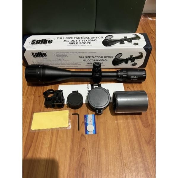 Underarmourshoop - Teleskop Teropong Jarak Jauh Spike 3-12X40Aol Tahan Getar Anti Air