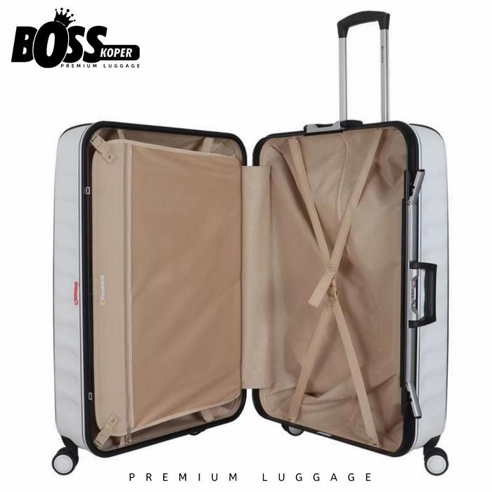 Koper 28 Inch Large President Tanpa/Non Resleting/Frame + Tsa Best Quality