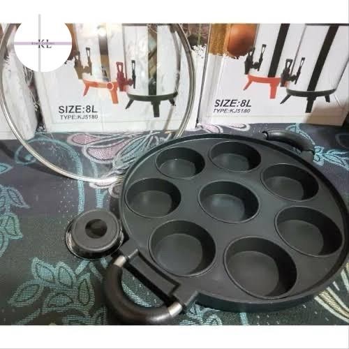 Cetakan Kue 8 Lubang Martabak Mini Teflon #Gratisongkir