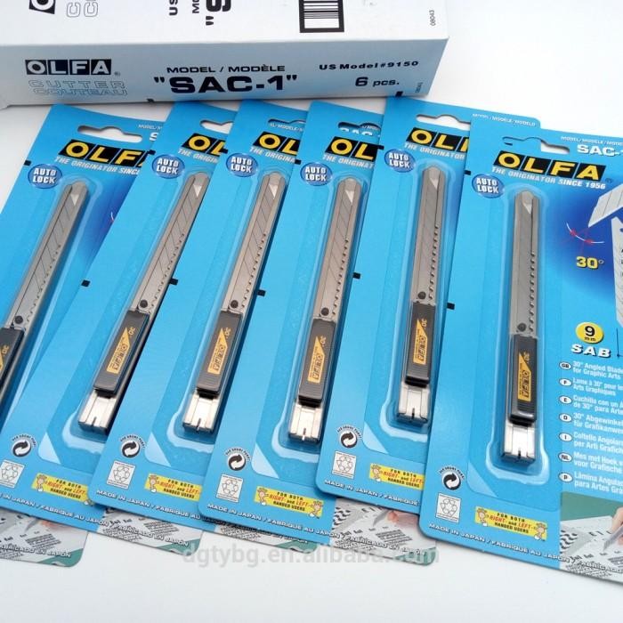 

Pisau Grafik 9Mm Sac-1 Olfa Graphic Cutter 30 Degree Kniife Original