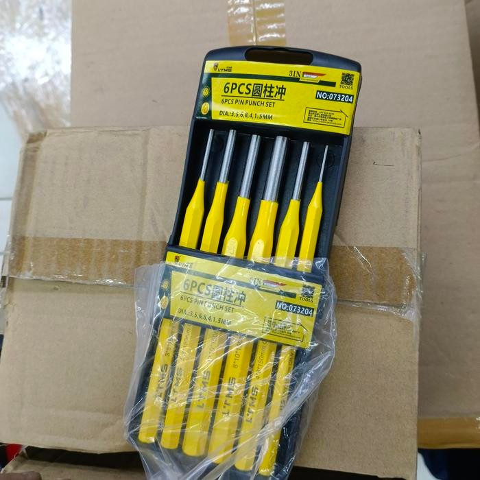 

Pin Punch Set 6 Pc (1.5, 3,4,,6,8Mm)