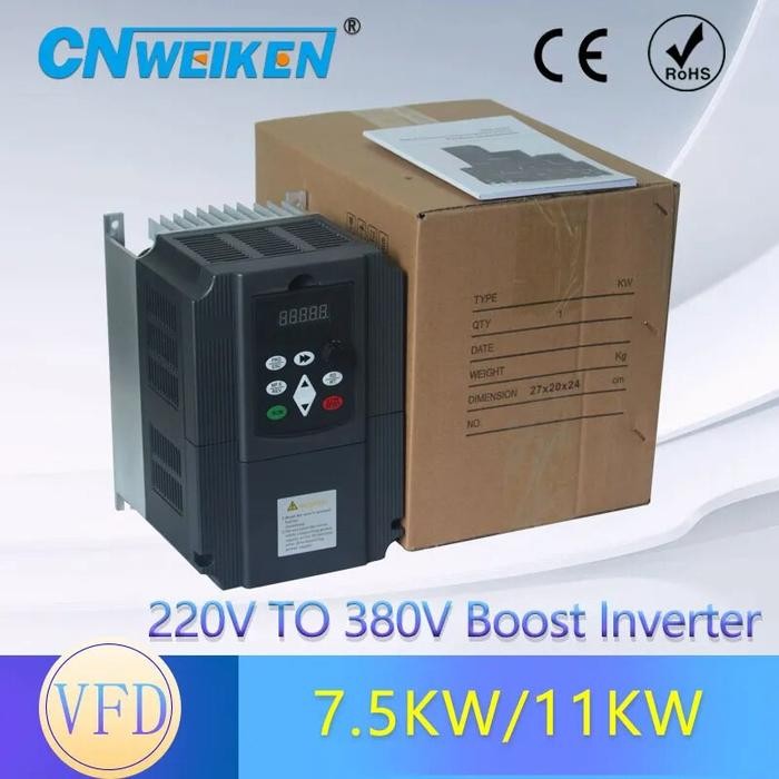 VFD Ac drive 11KW V/F Inverter 220V Single-Phase Input to 3-Phase