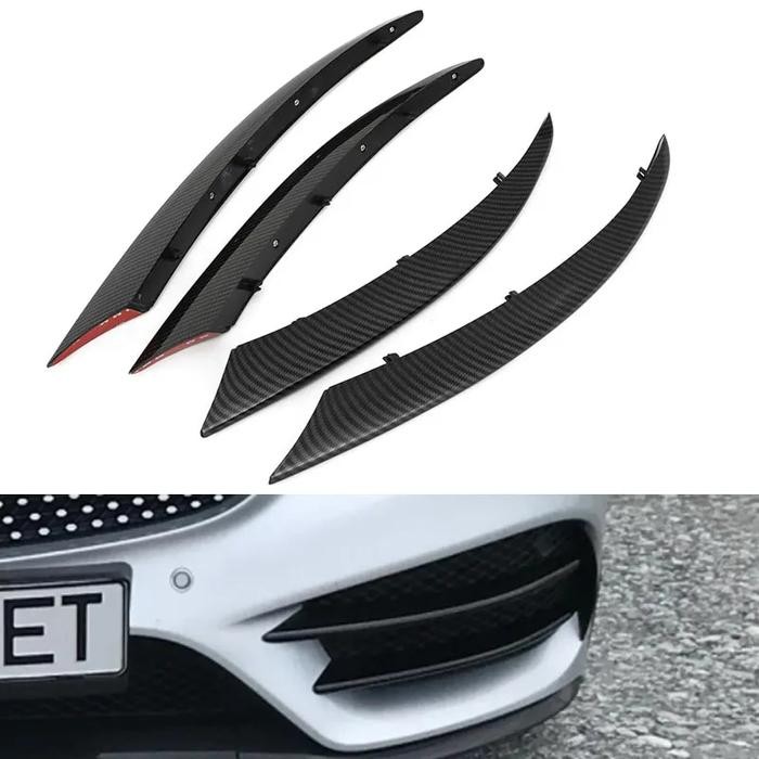 For Mercedes Benz C Class W205 C180 C200 Carbon ABS Front Fog Lamp