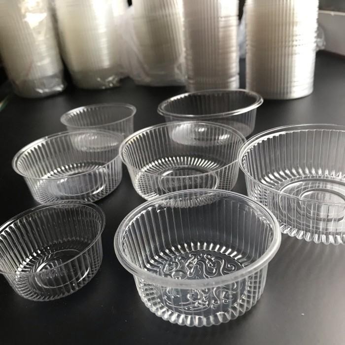 Tray Bulat Bening mika Tanpa Tutup