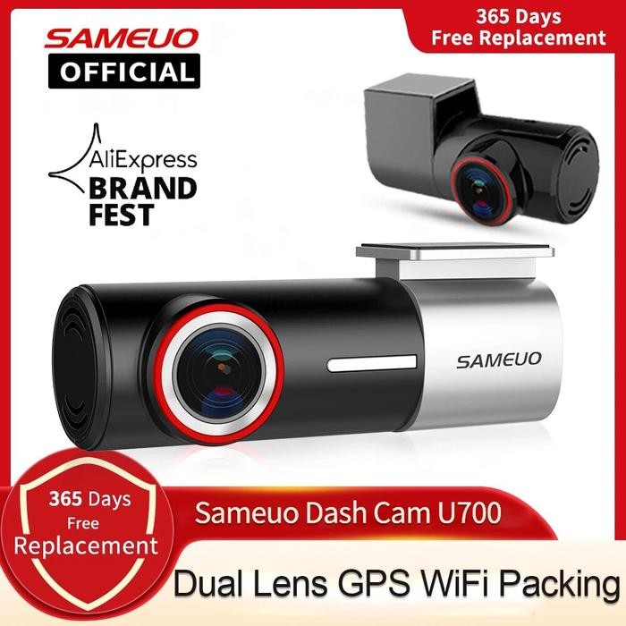 SAMEUO U700 Dash Cam Front and Rear Camera Recorder QHD 1944P Car DVR